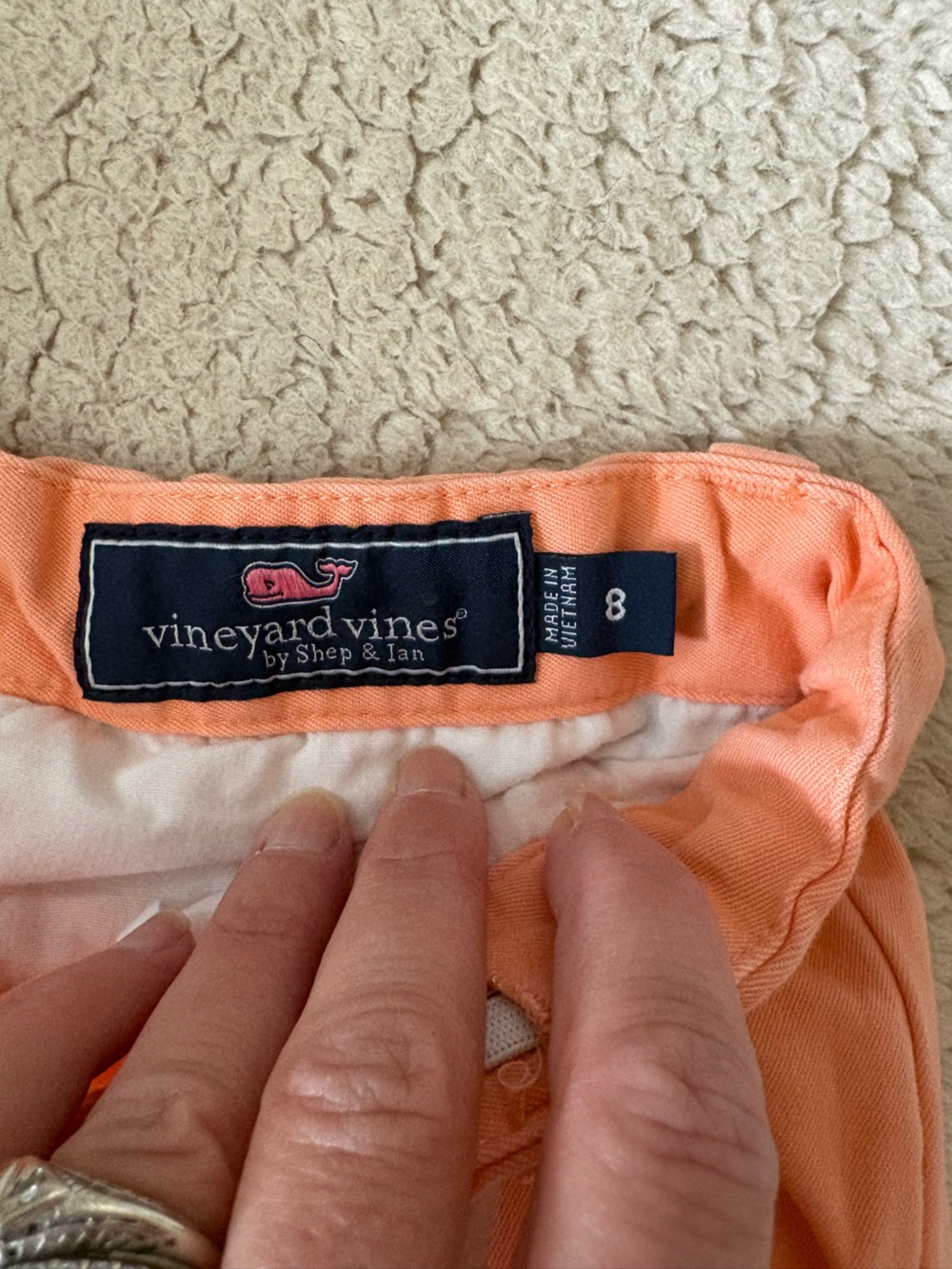Vineyard Vines Embroidered Whale Chino Shorts. - Picture 4 of 4